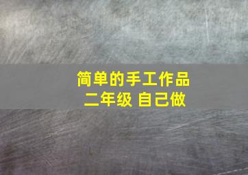 简单的手工作品 二年级 自己做